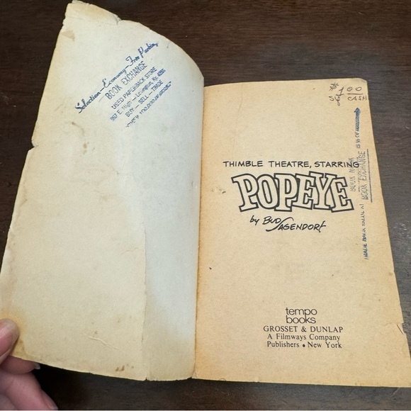 Thimble Theatre Popeye Grosset & Dunlap Tempo Books Comic Bud Sagendorf 1979 - Picture 8 of 16